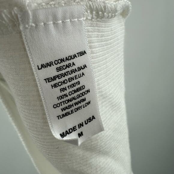 Key Closet Tank Top Size Medium NEW Zebra Ribbed Y2K Style 2000s Cotton USA - Picture 3 of 11